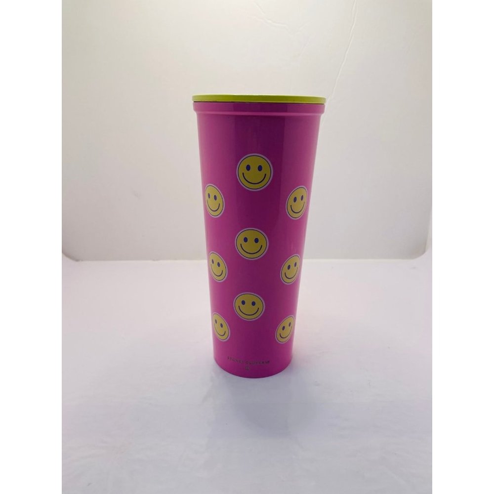 Stoney Clover Lane Happy Face Tumbler Cup With Lid